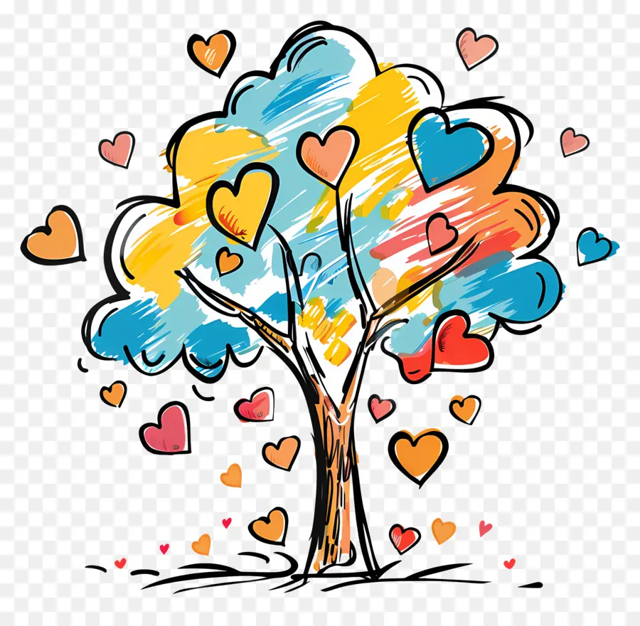 Árbol，El Día De San Valentín PNG