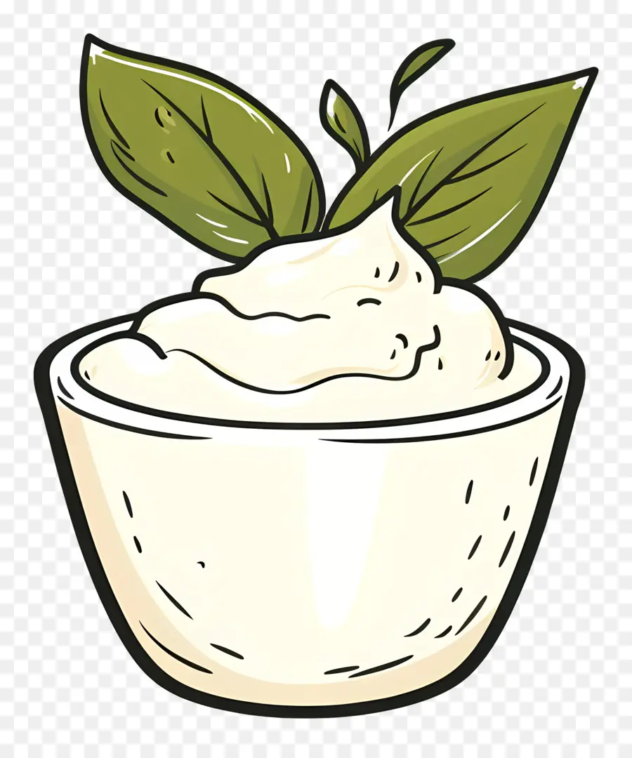 Yogur Griego，Tazón De Fuente Blanco PNG