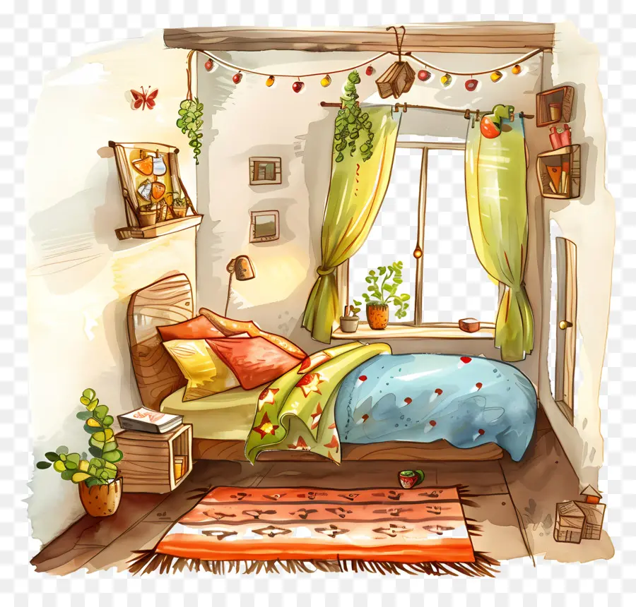 Dormitorio，Decoración Del Dormitorio PNG