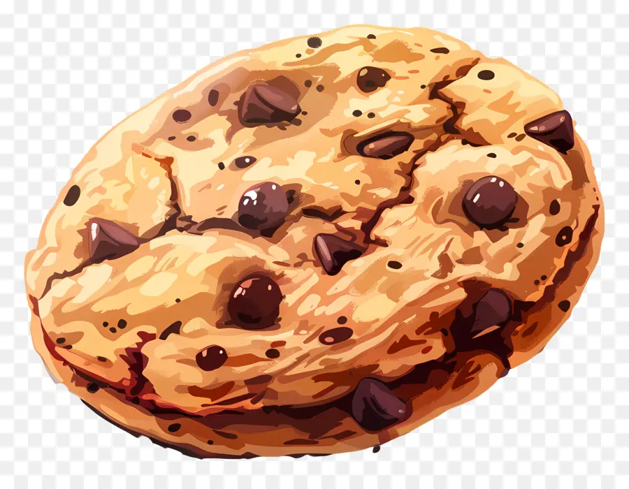 Cookie，Galletas De Chispas De Chocolate PNG