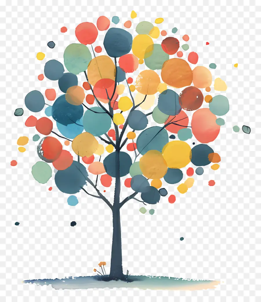 árbol Del Parque，Pintura A La Acuarela PNG