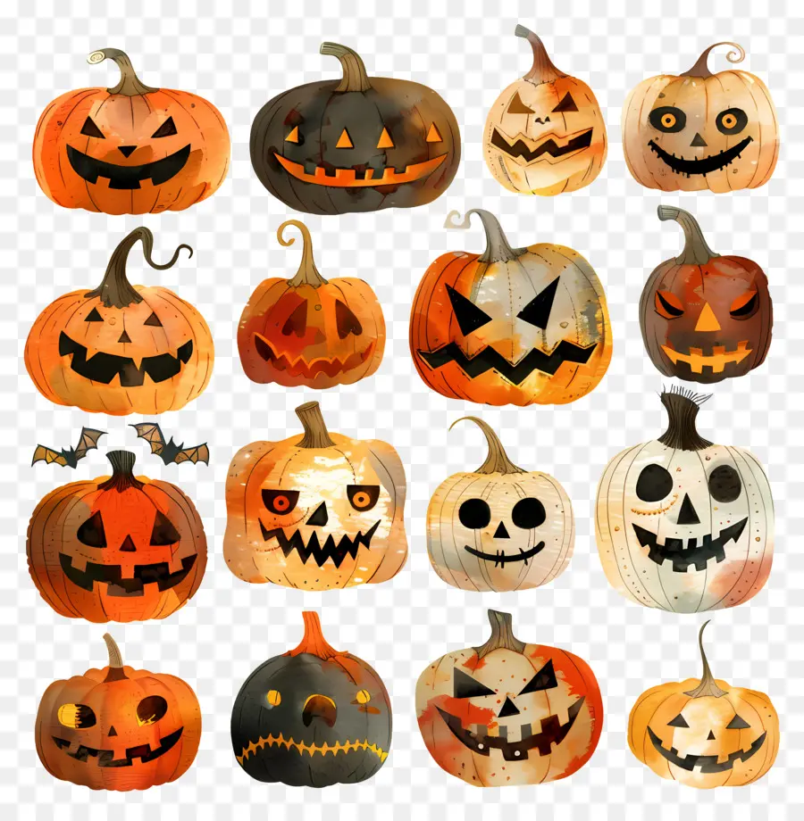 Jack O Linternas，Calabazas De Halloween PNG