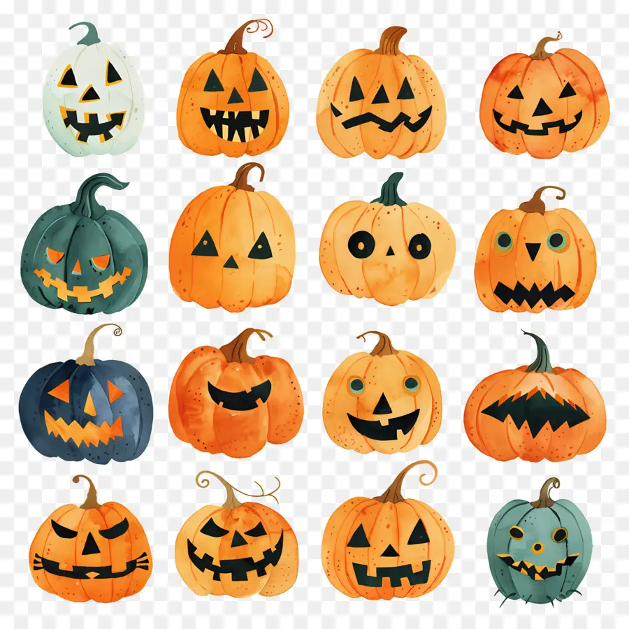 Jack O Linternas，Calabazas De Halloween PNG