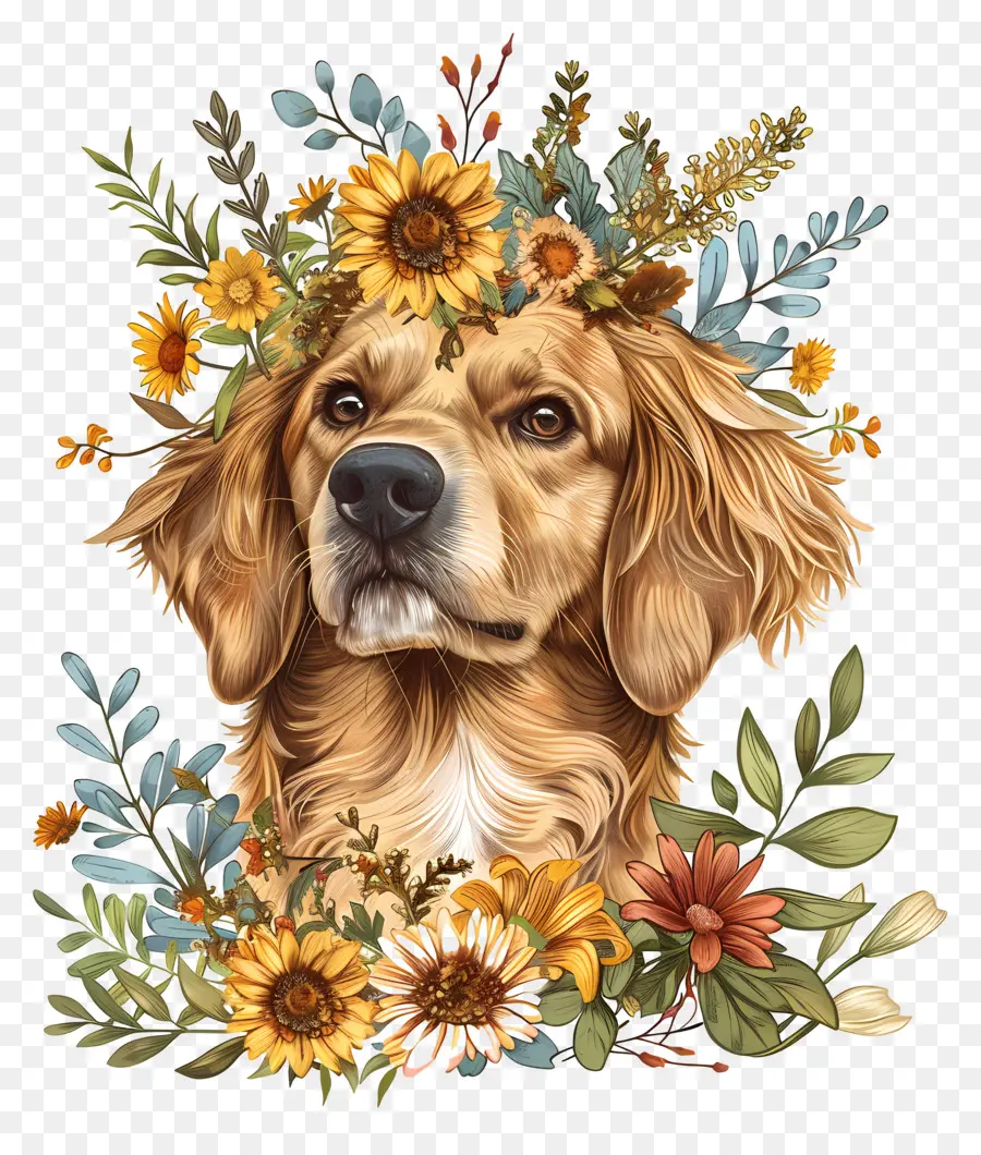 El Perro Disfruta De La Naturaleza，Golden Retriever PNG