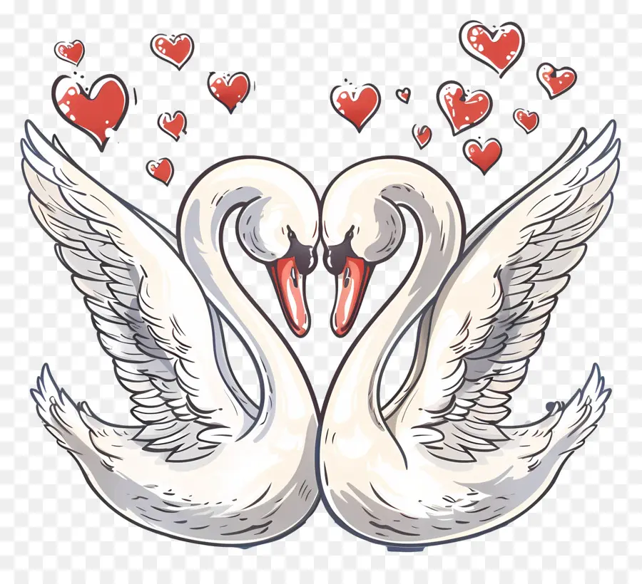 Swan，Corazón PNG