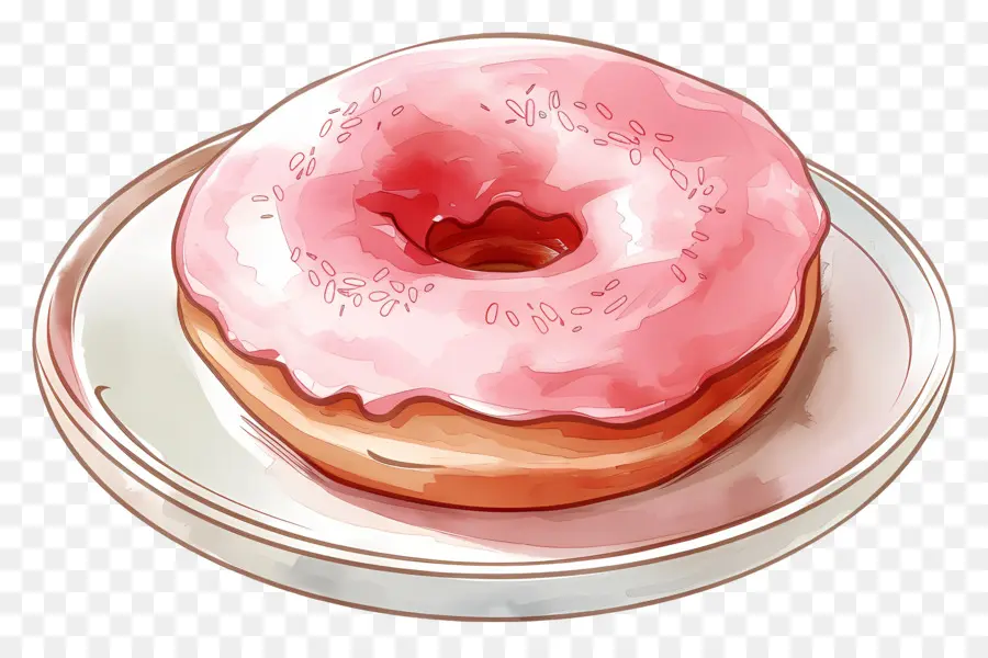 Donut，Dona Rosa PNG