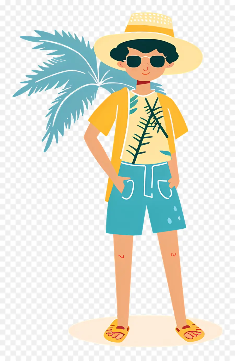 Verano Kid，Personaje De Dibujos Animados PNG