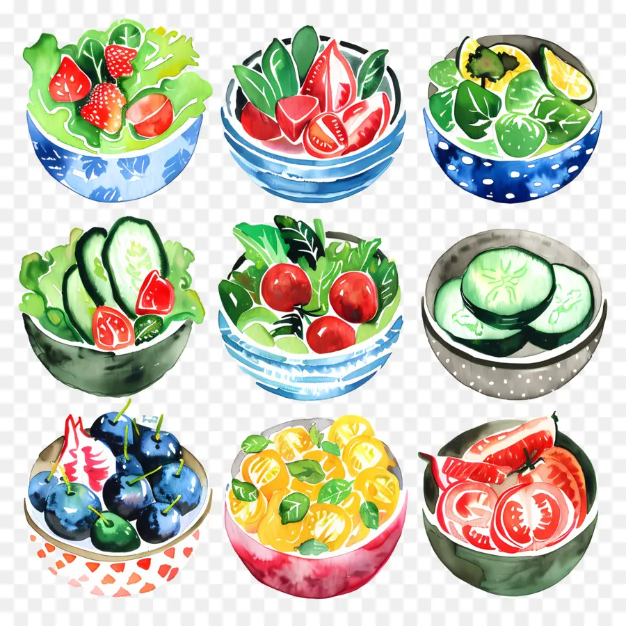 Ensaladas，Frutas PNG