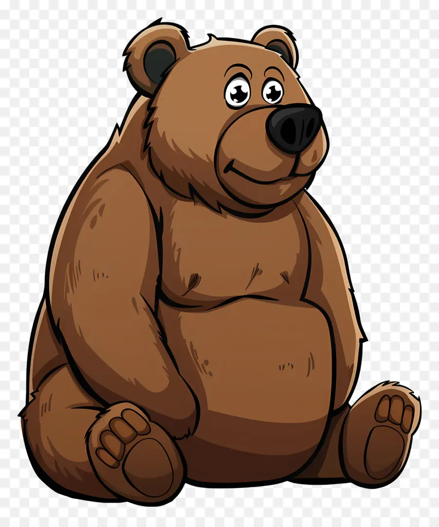 Cartoon Bear，Oso Pardo PNG