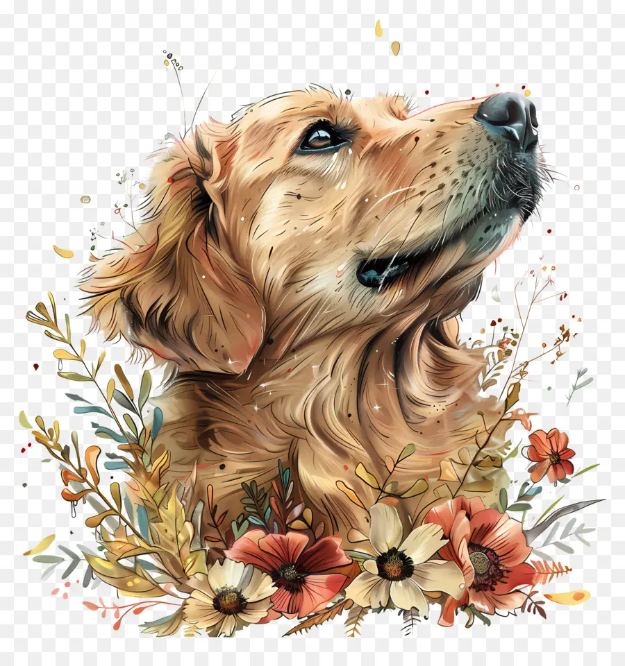 El Perro Disfruta De La Naturaleza，Golden Retriever PNG