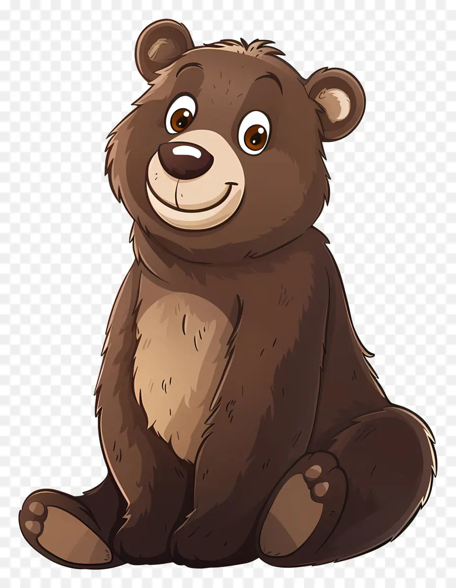 Cartoon Bear，Oso Pardo PNG