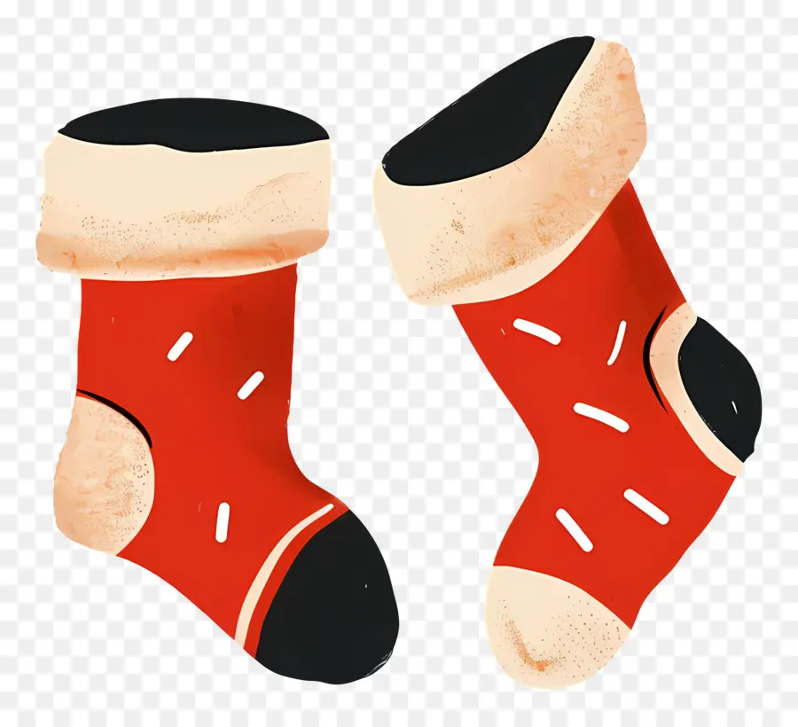 Medias De Navidad，Medias De Navidad Rojas PNG