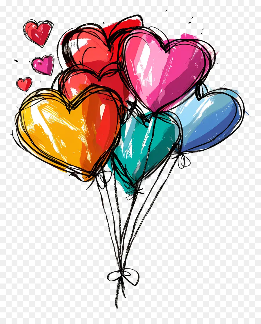 Globos，Heartshaped Globos PNG