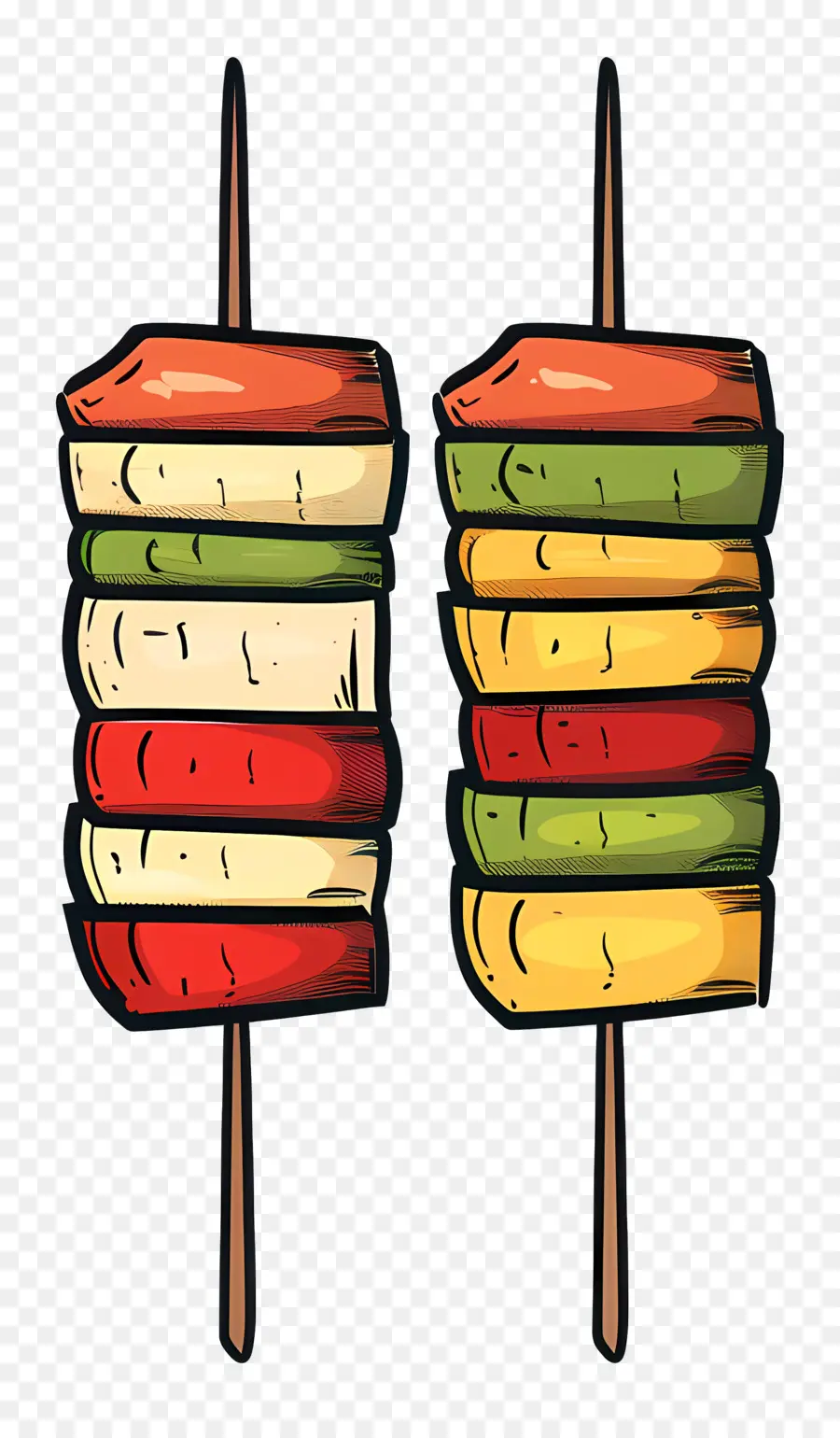 Kebabs，Brochetas De Pollo Frito PNG