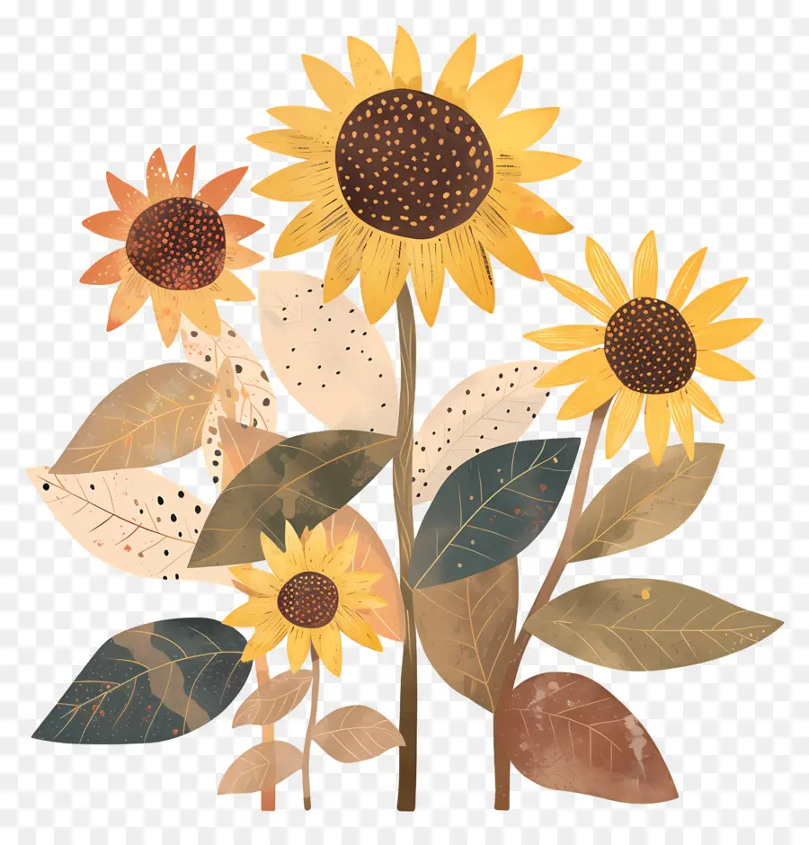 Los Girasoles，Oro Amarillo PNG