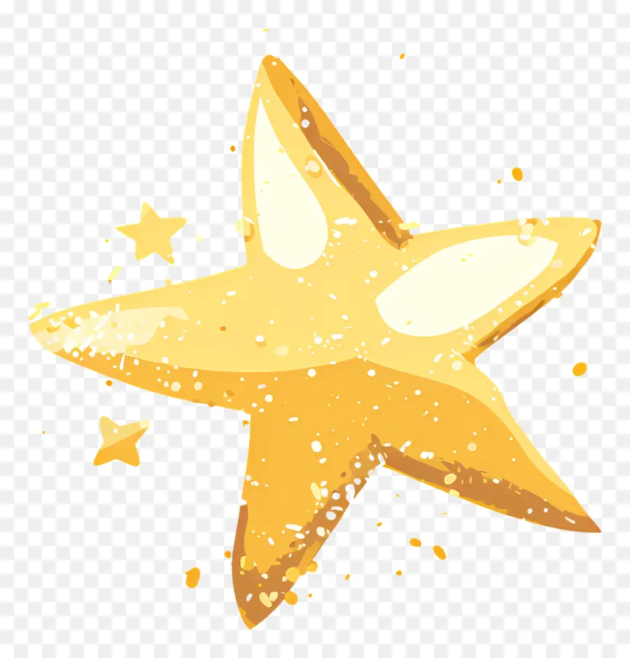 Estrella De Oro，La Pintura Blanca PNG