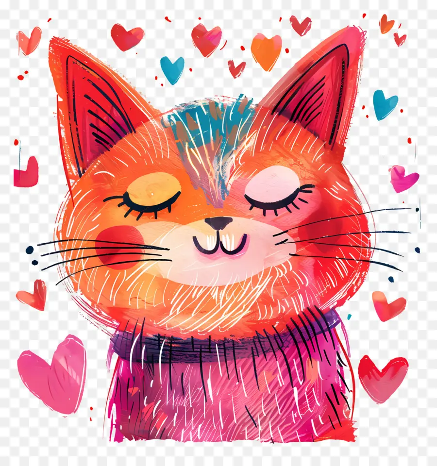 Gato，El Día De San Valentín PNG