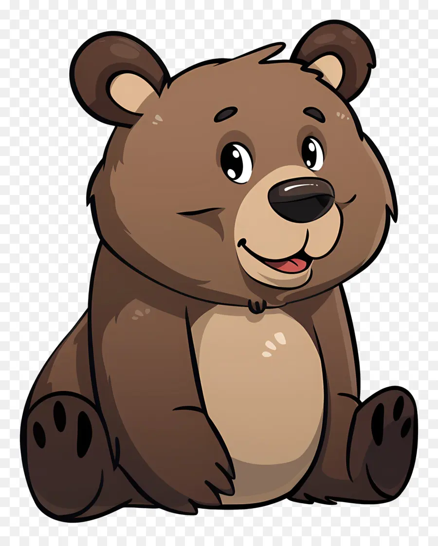 Cartoon Bear，Oso Pardo PNG