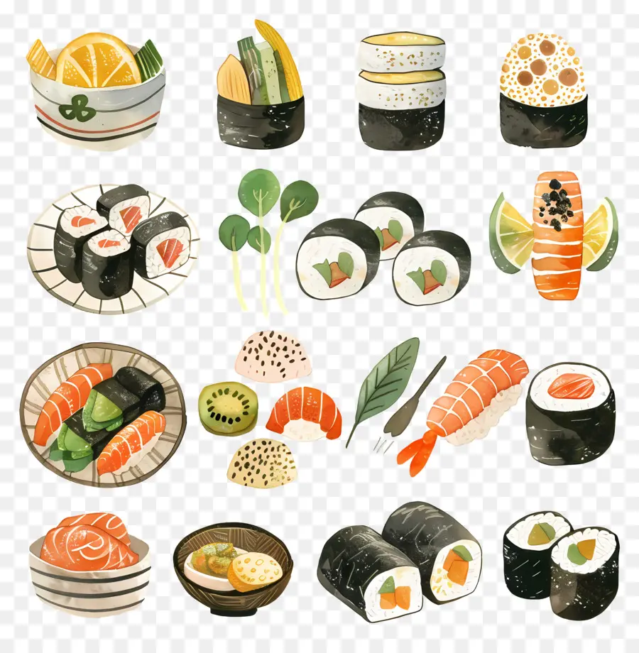 La Comida，Sushi PNG