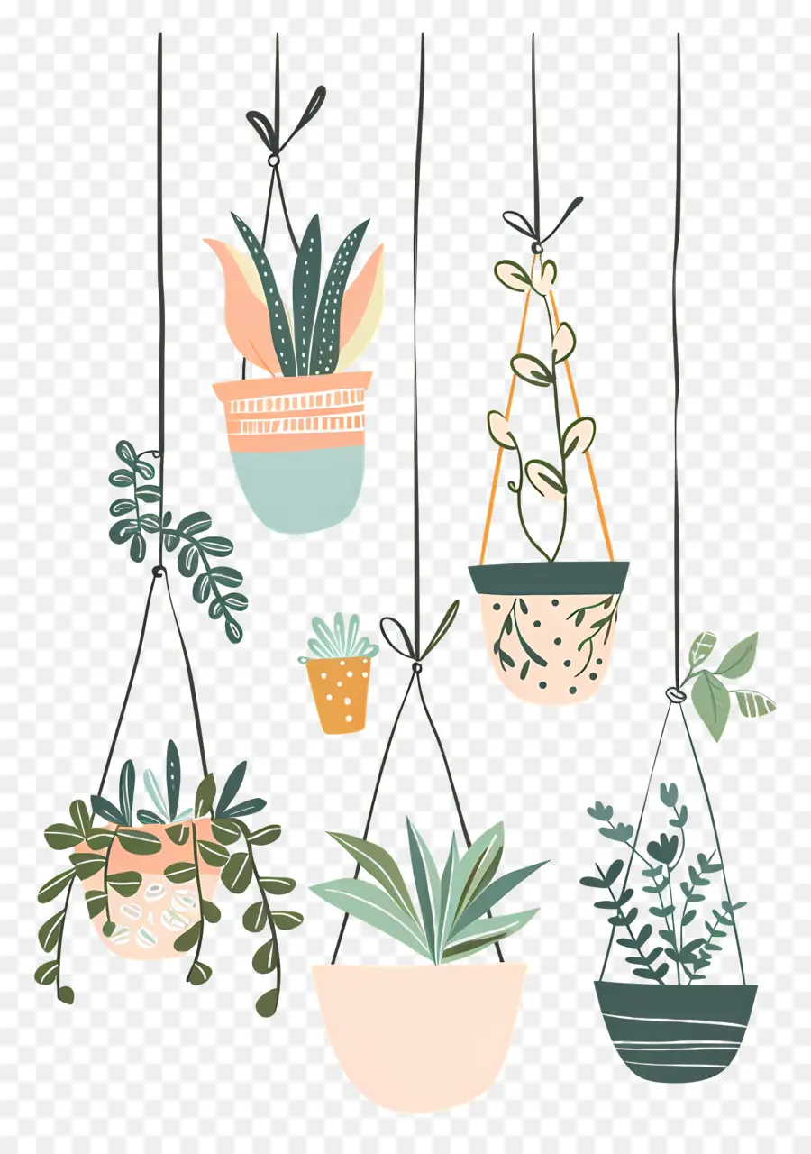 Plantas De Interior Colgando，Las Plantas Colgantes PNG