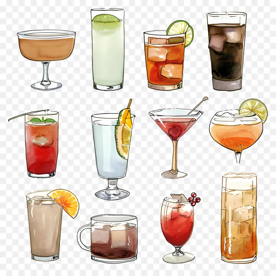 Beverages，Vasos De Cóctel PNG