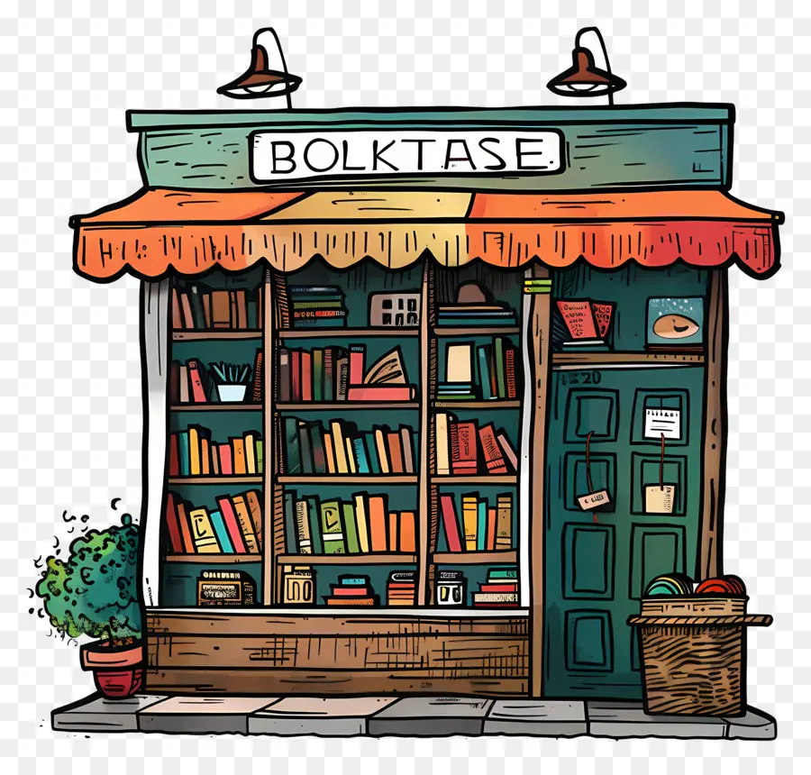 Librería，Dibujo De La Historieta PNG