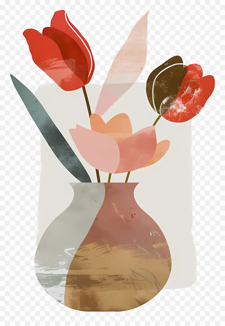 Las Flores En El Florero，Florero PNG