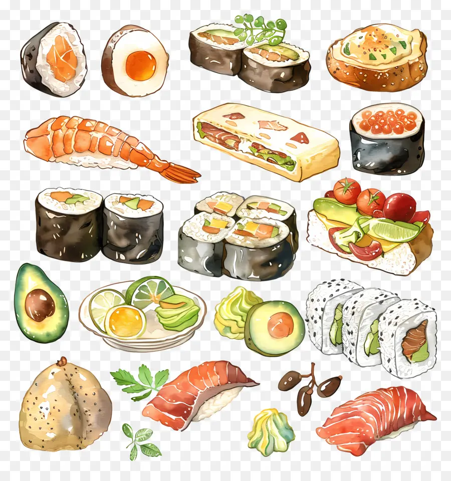 La Comida，Sushi PNG