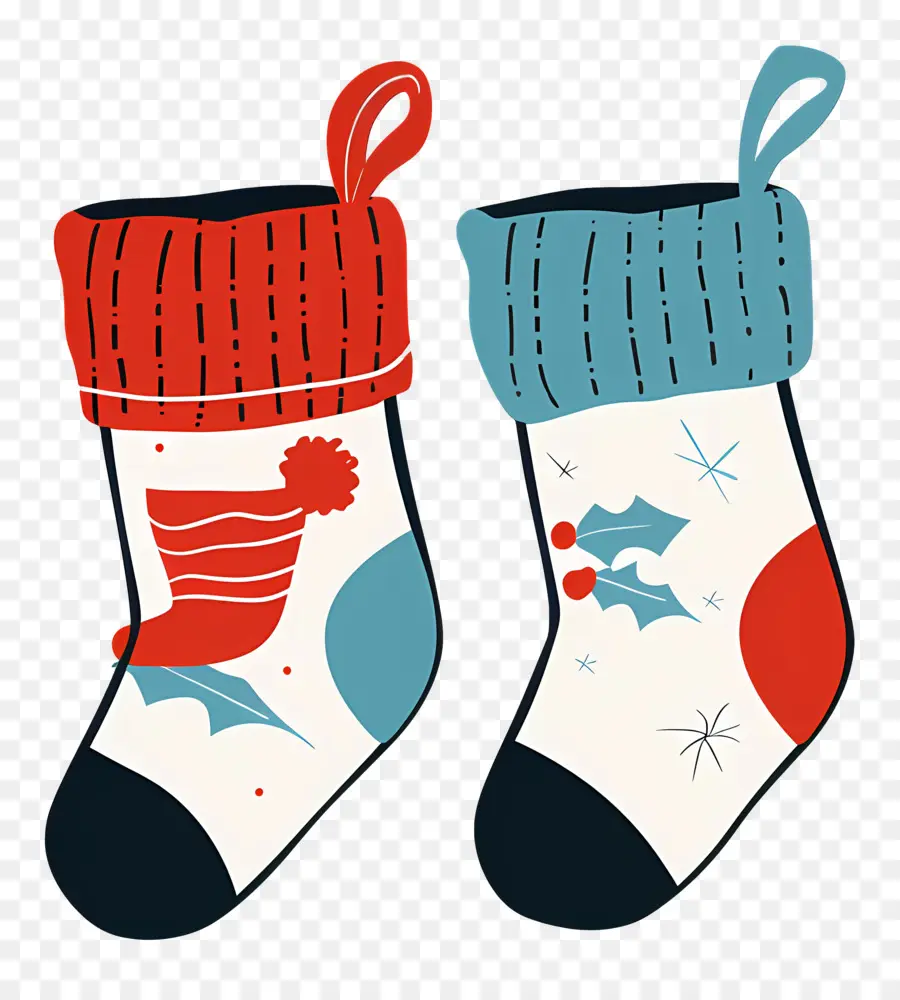 Medias De Navidad，Vacaciones Calcetines PNG