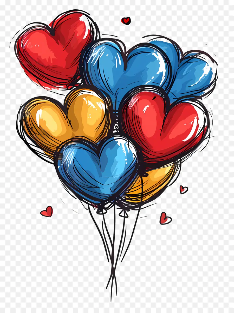 Globos，Globos De Corazon PNG