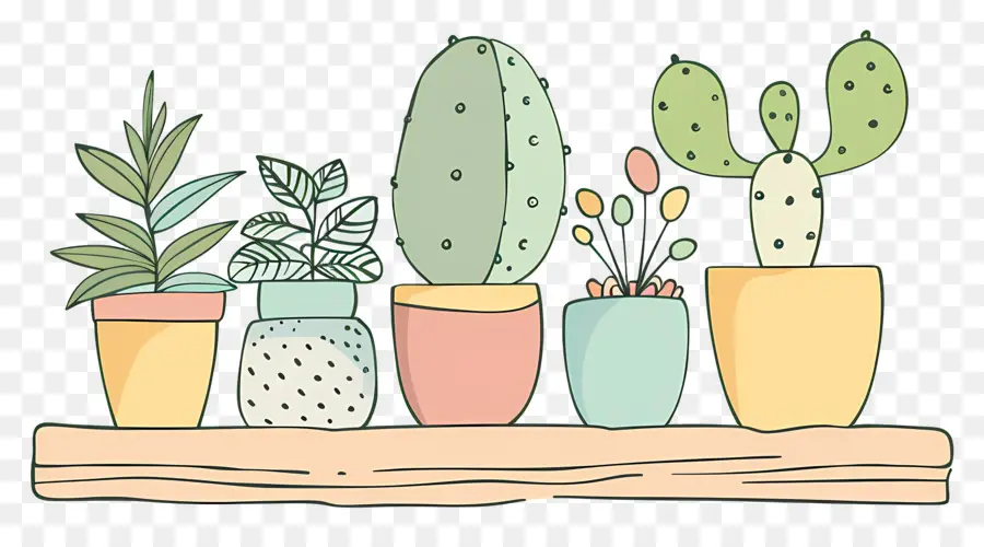 Plantas En El Estante，Las Plantas En Maceta PNG