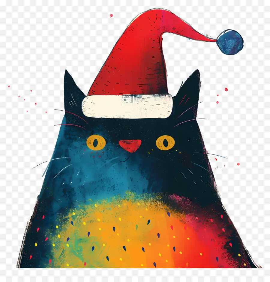 La Navidad Del Gato，Sombrero De Santa PNG