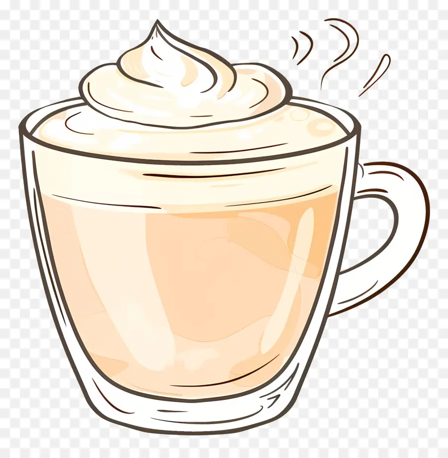 Capuchino，Cacao Caliente PNG