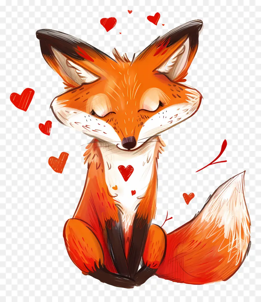 Fox En El Amor，De Dibujos Animados De Fox PNG