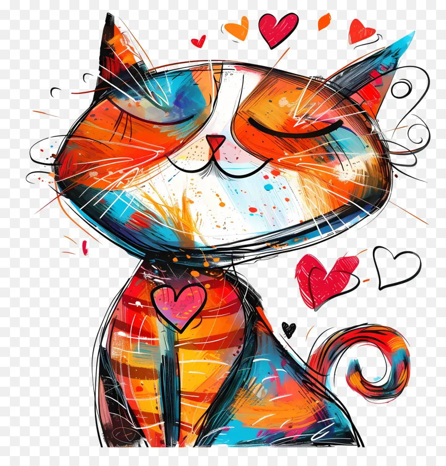 Gato，El Día De San Valentín PNG