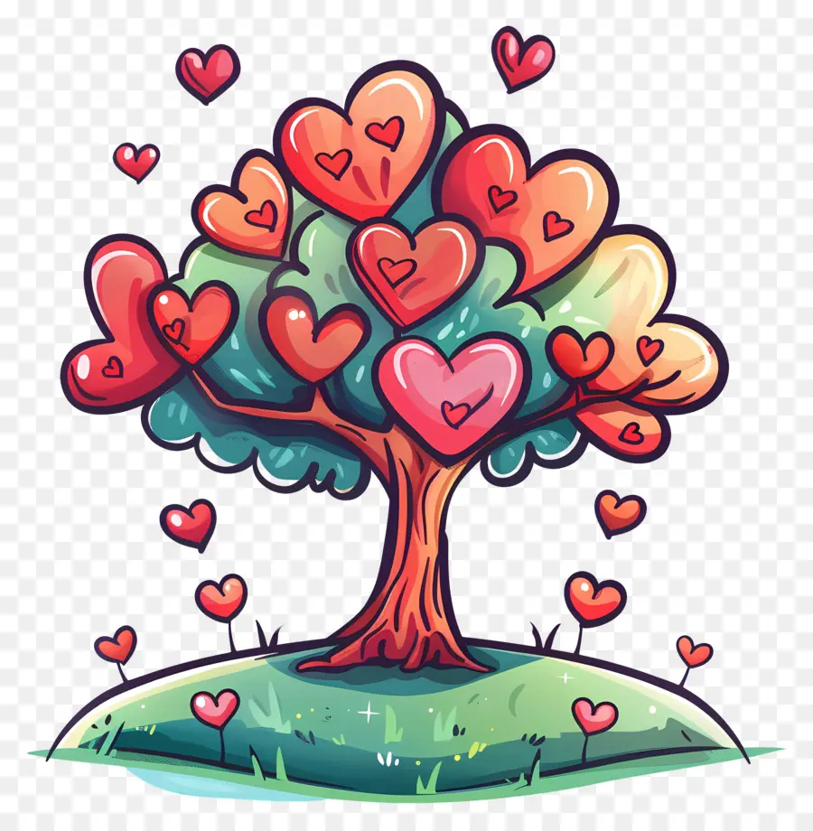 Árbol，El Día De San Valentín PNG