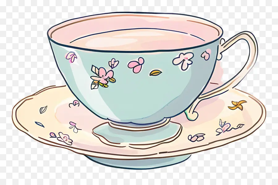 La Taza De Té，Platillo PNG