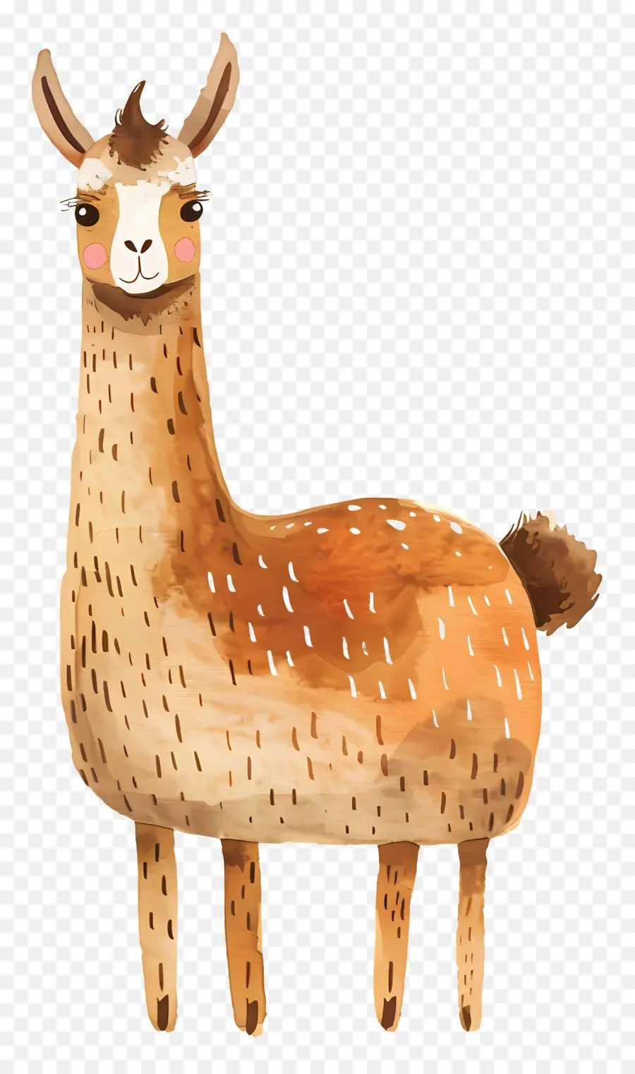 Llama，Pintura A La Acuarela PNG