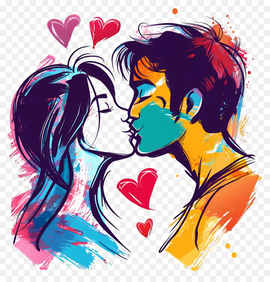 Beso，El Día De San Valentín PNG