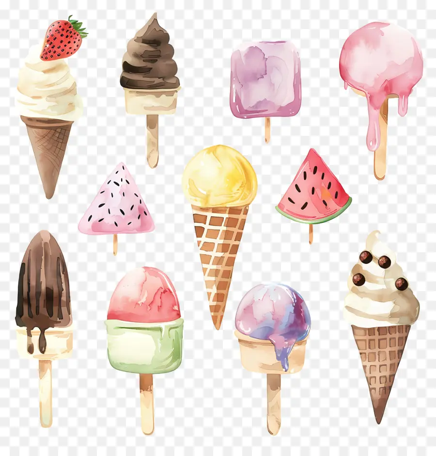 Helado，La Sandía PNG