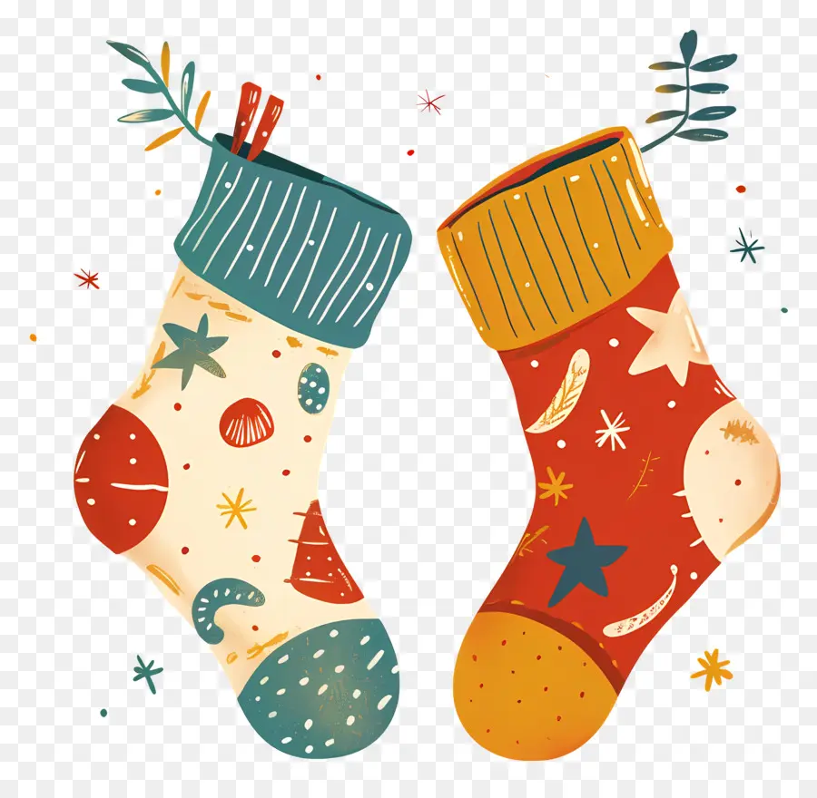 Medias De Navidad，Calcetines De Navidad PNG