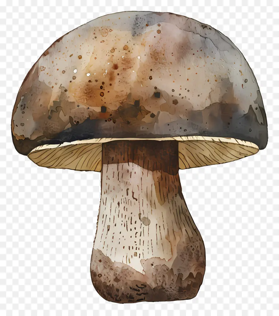 Hongo Boletus，Pintura A La Acuarela PNG