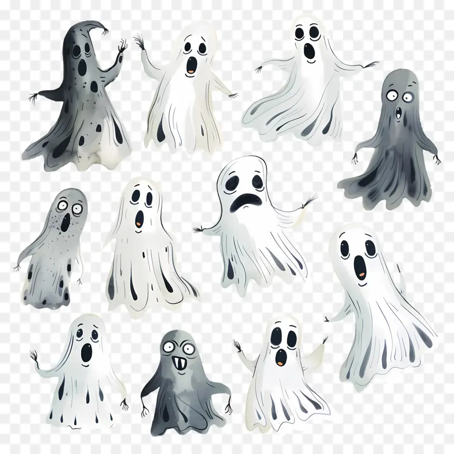 Los Fantasmas，Figuras Fantasmales PNG