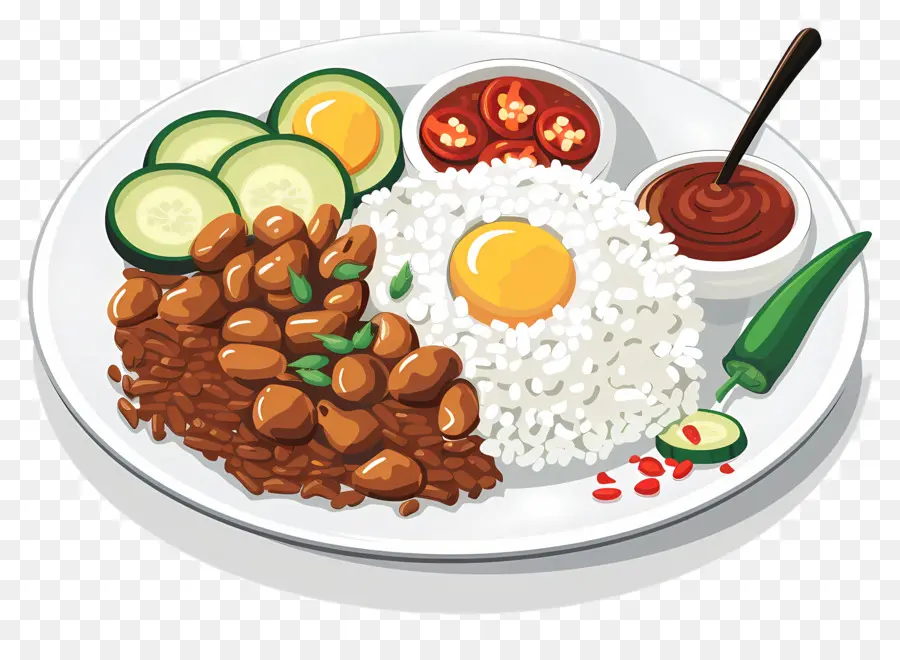 Nasi Lemak，La Comida PNG