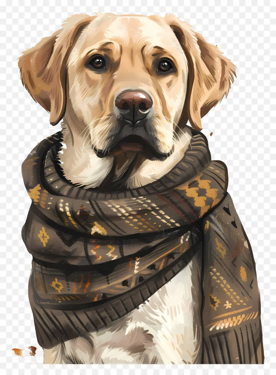 Labrador En Suéter，Perro PNG