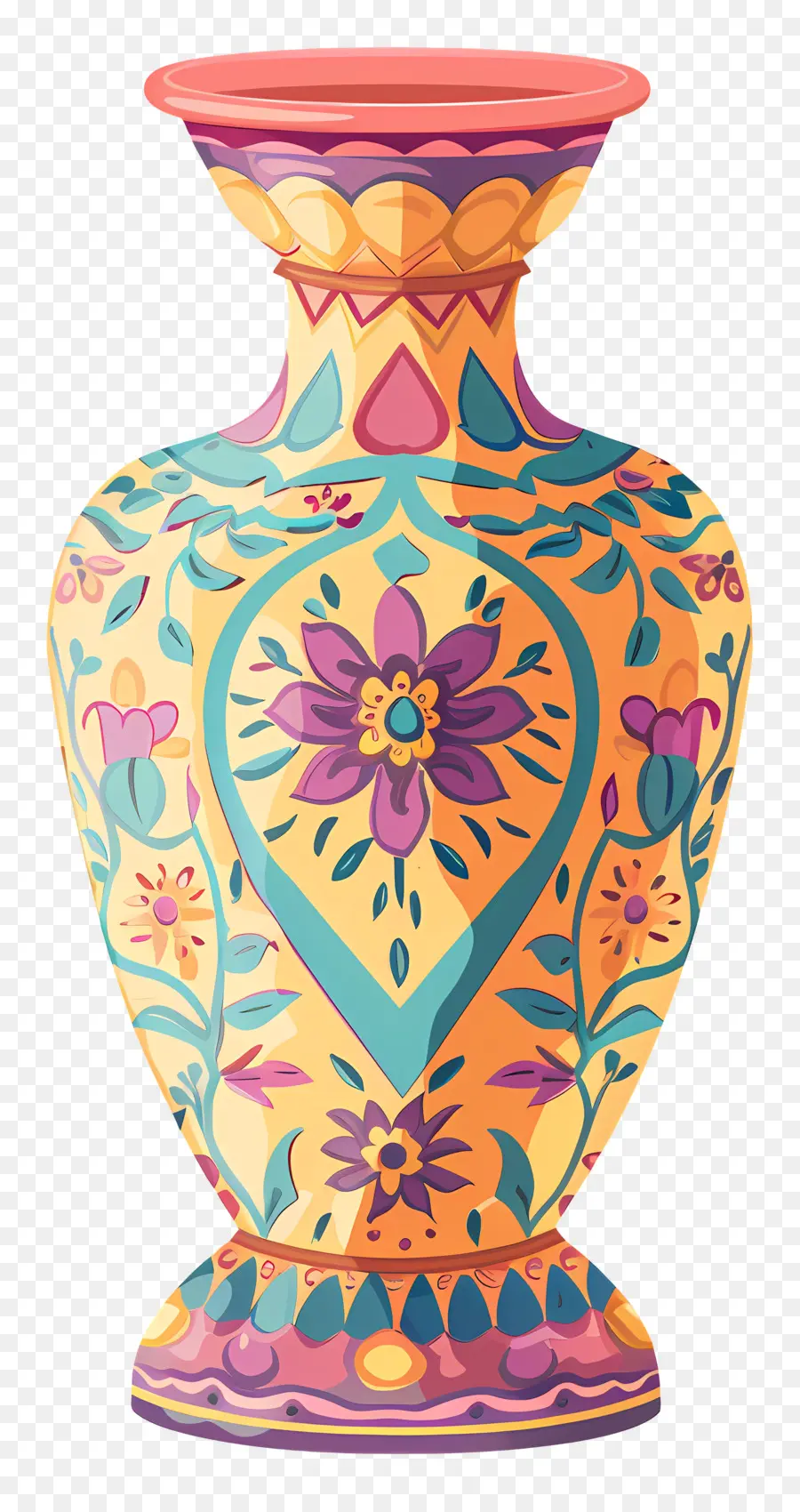 Jarrón Decorativo，Floral Florero PNG