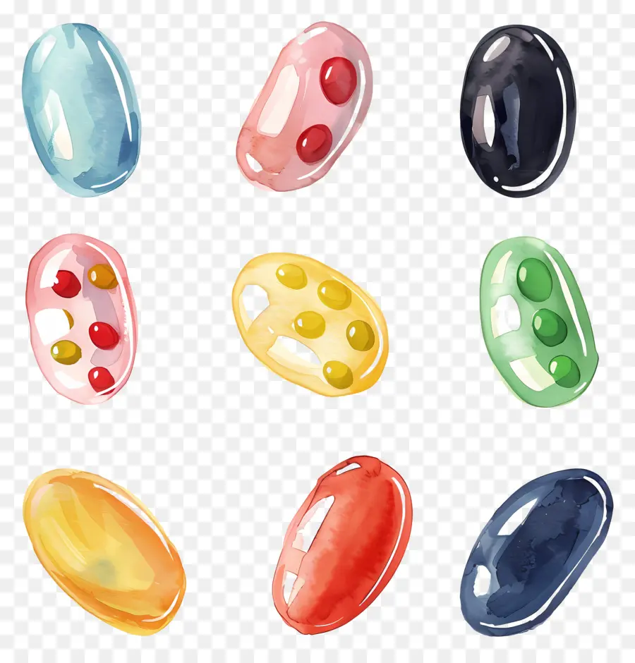 Jelly Beans，Dulces PNG