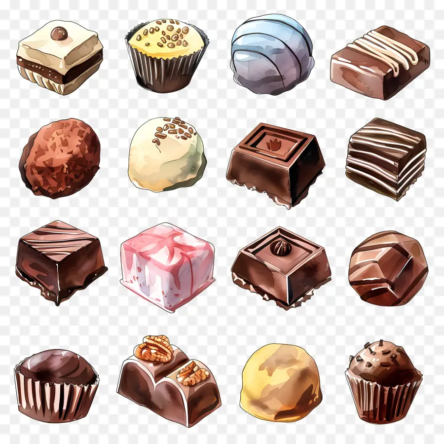 Chocolates，Postres De Chocolate PNG