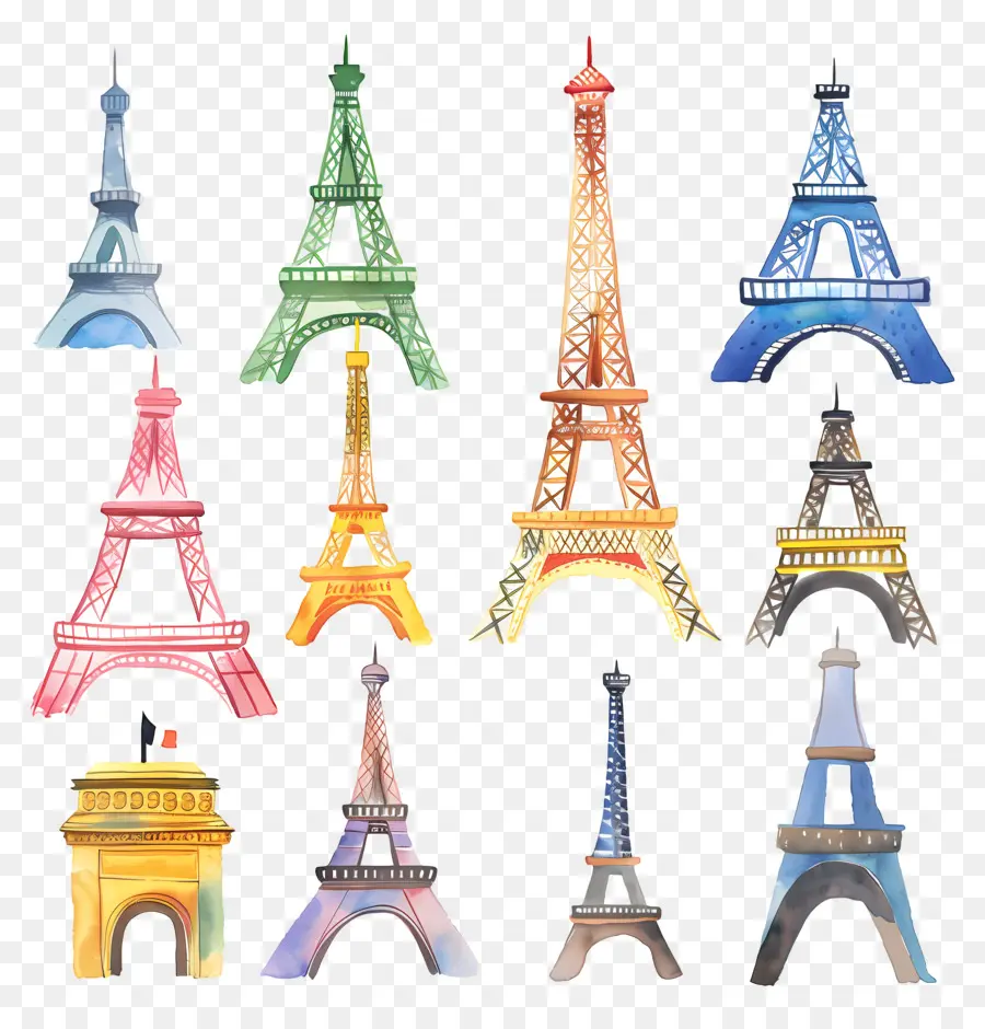 Eiffel，París PNG