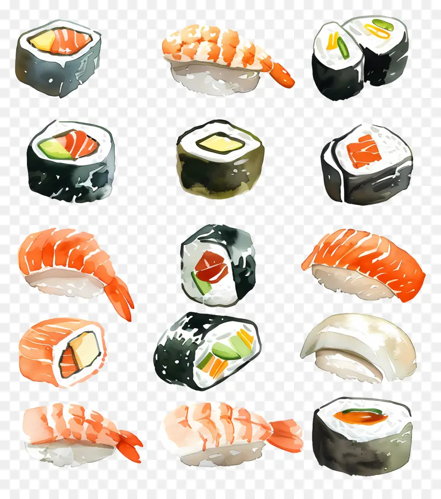 Sushi，Los Peces PNG